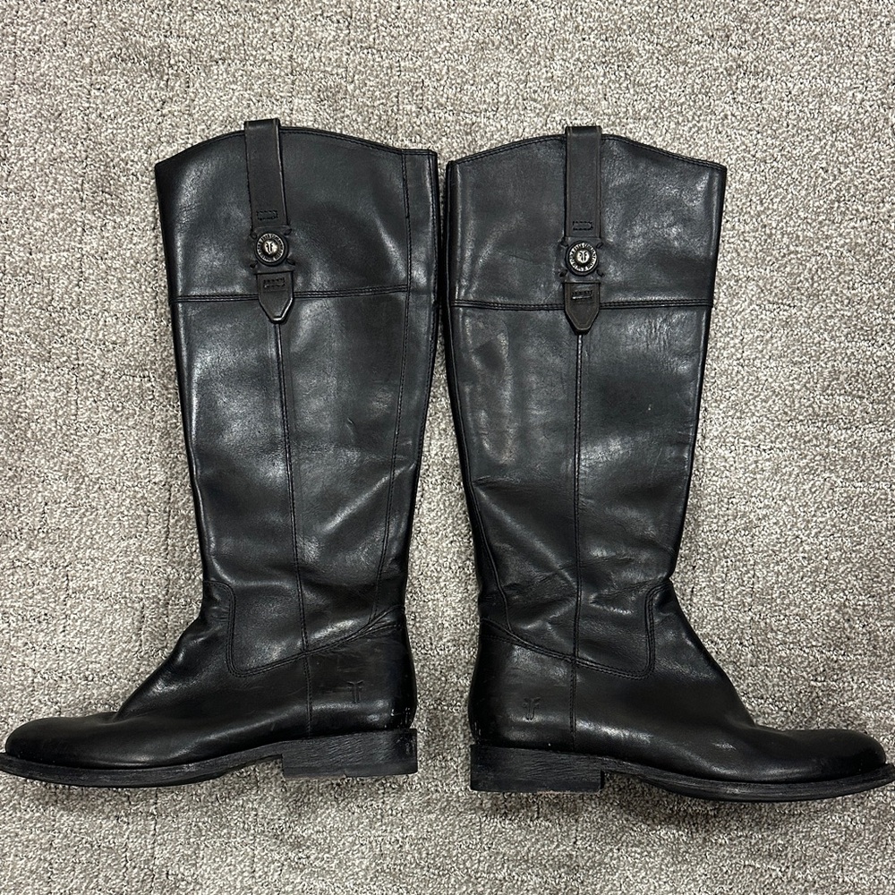 Frye Black Over the Knee Boots